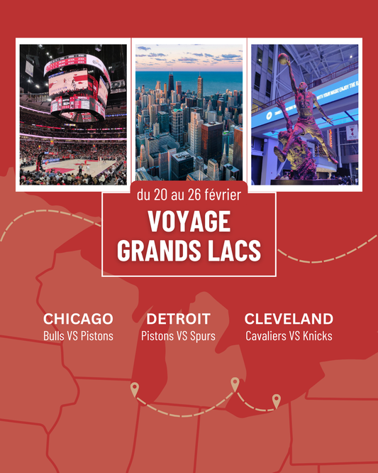 Voyage Basket US - Grands Lacs Chicago + Detroit + Cleveland